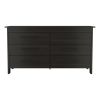 6 Drawer Double Dresser Wezz, Bedroom, Black