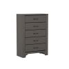 Wallace & Bay Junipe Brown 5-Drawer Chest