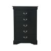 Black 5-Drawer Chest