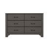 Wallace & Bay Junipe Brown 6-Drawer Dresser