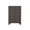 Wallace & Bay Junipe Brown 5-Drawer Chest