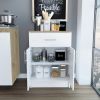 Oxford Pantry Cabinet, One Drawer, One Double Door Cabinet With Two Shelves