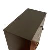 Five drawer chest Metal handles Locking Top drawer Metal Glide rails Red Cocoa Espresso Melamine Laminate