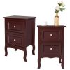 [Old Code:65358349]2pcs Country Style Two-Tier Night Tables Large Size Grown