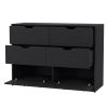 Black 4-Drawer Dresser