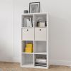 Smart Cube 8-Cube Organizer Storage with Opened Back Shelves; 2 X 4 Cube Bookcase Book Shleves for Home;  Office