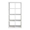 Smart Cube 8-Cube Organizer Storage with Opened Back Shelves; 2 X 4 Cube Bookcase Book Shleves for Home;  Office