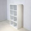 Smart Cube 8-Cube Organizer Storage with Opened Back Shelves; 2 X 4 Cube Bookcase Book Shleves for Home;  Office