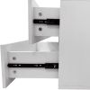 Livelylodge Modular Closet Organizer System: Modern White Open Wardrobe Closet for Bedroom Walk In Closet with 2 Drawers & 6 Shelves & 1 Hanging Rods